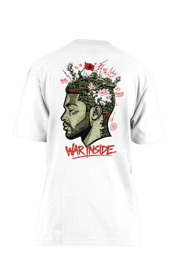 War Inside Oversized Heavyweight T Shirt