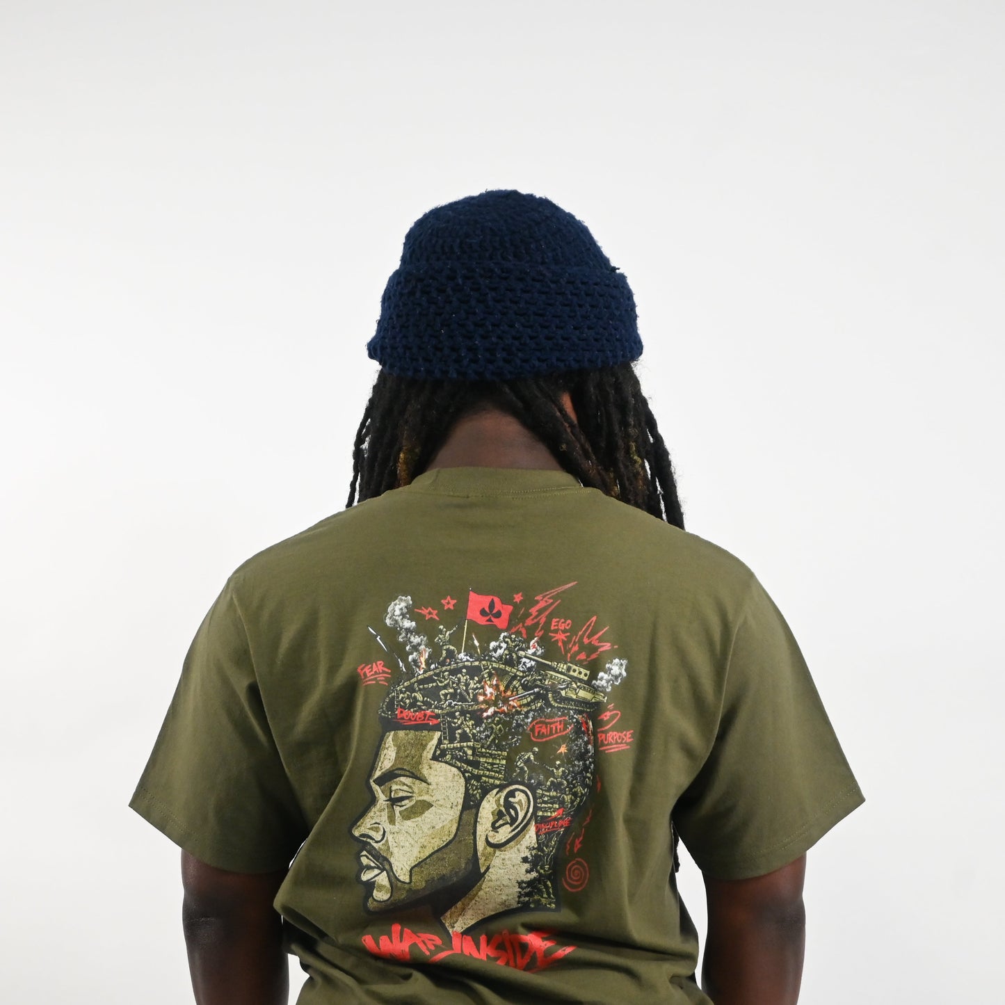 War Inside Oversized Heavyweight T Shirt