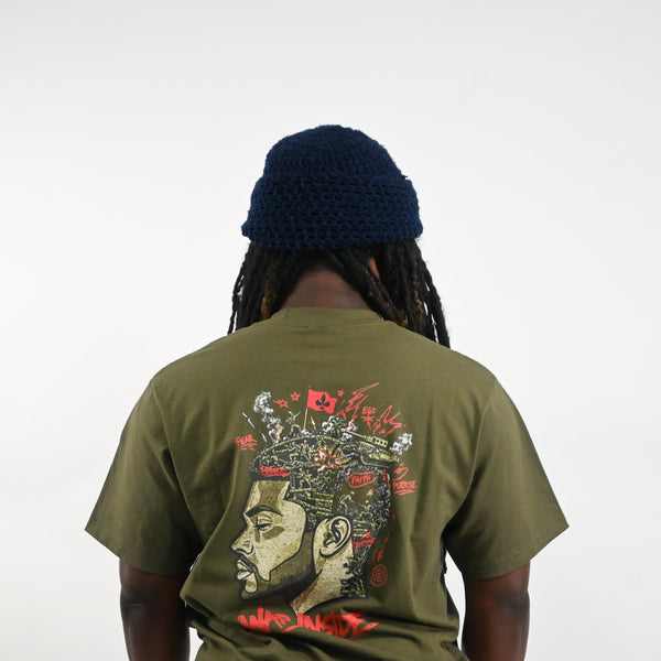 War Inside Oversized Heavyweight T Shirt